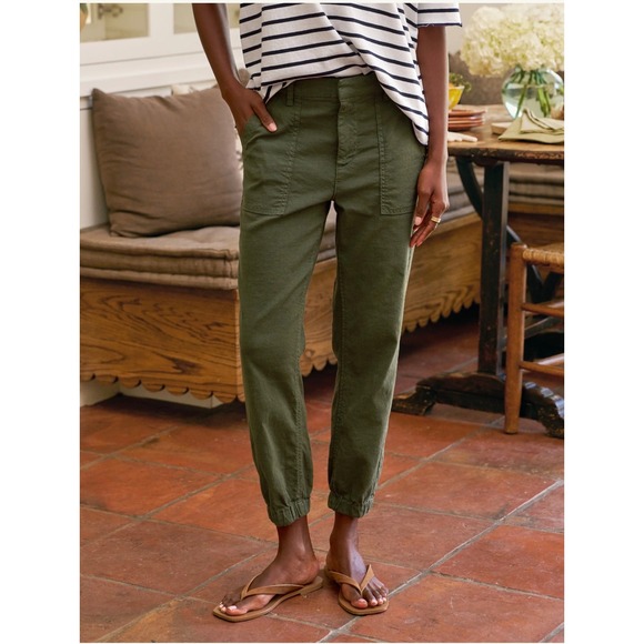 Frank & Eileen Pants - Frank & Eileen Jameson Jogger Pants
Size 10 Green boho cottagecore